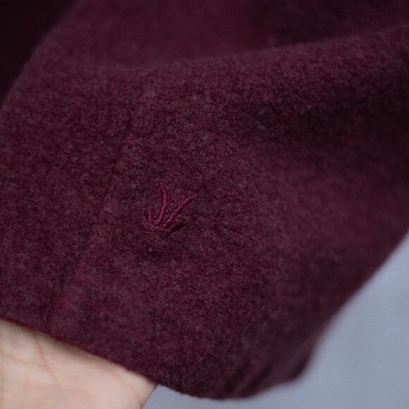 IBEX Merino Wool Full Zip Jacket 🐑 Women’s Small Burgundy | Made in USA - Picture 8 of 13